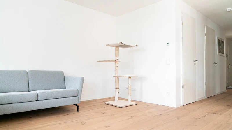 PURE 3 – Kratzbaum XXL aus Birke mit Naturstamm (3 Ebenen)