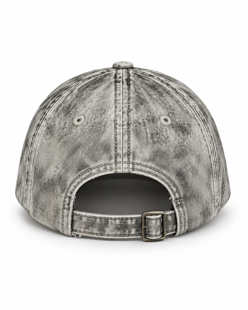 KIIKIO Distressed Washed Denim Baseball Cap