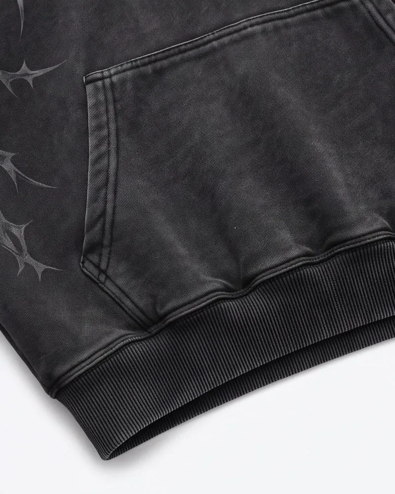 KIIKIO Thorn Graphic Oversized Hoodie
