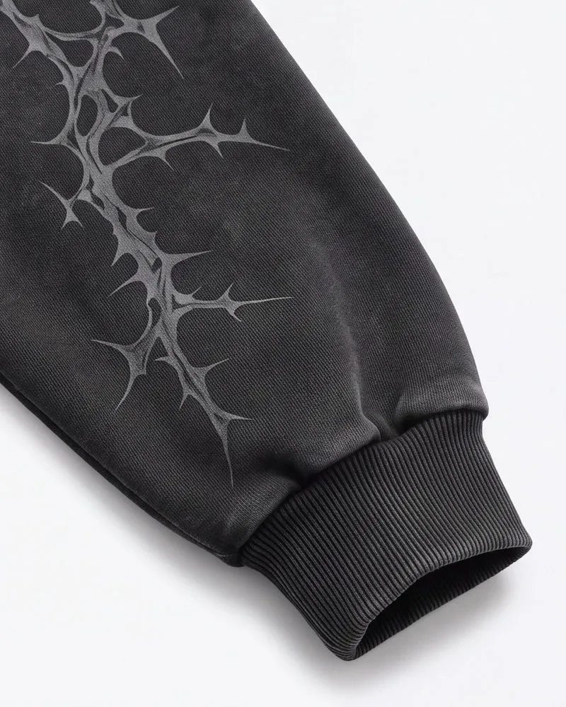 KIIKIO Thorn Graphic Oversized Hoodie