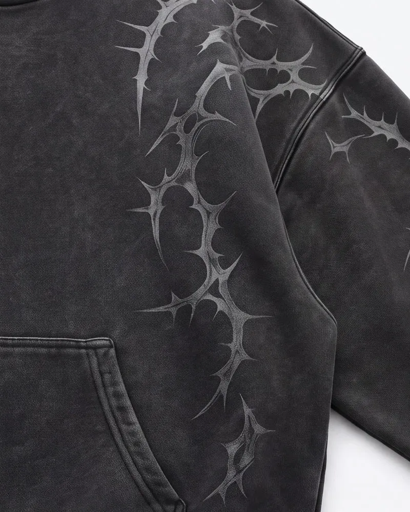 KIIKIO Thorn Graphic Oversized Hoodie