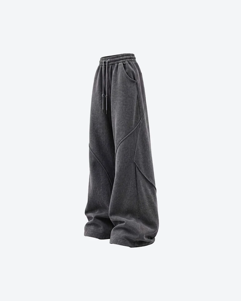 KIIKIO Wide Leg Washed Vintage Sweatpants