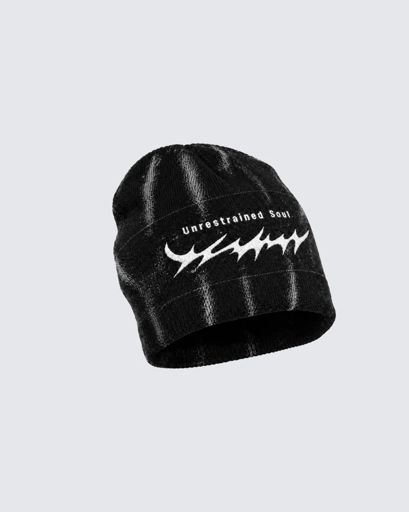 KIIKIO Thorn Embroidery Vintage Knit Beanie
