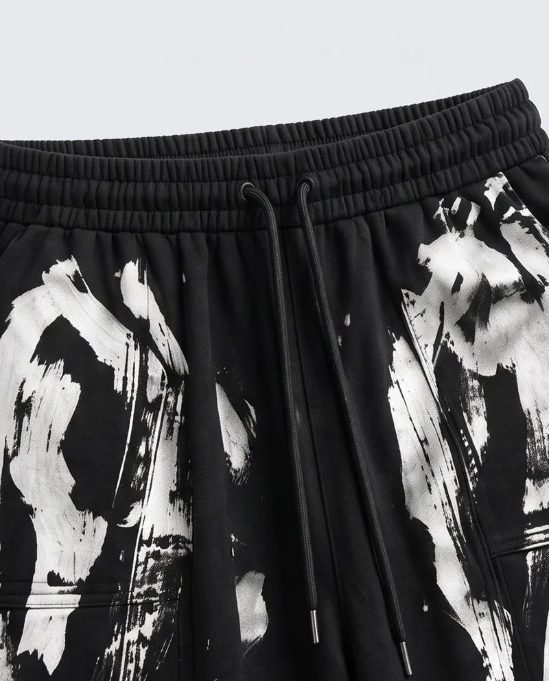 KIIKIO American Vintage Graffiti Multi-Pocket Wide Leg Cargo Pants