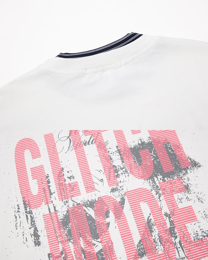 KIIKIO Layered Graphic Striped Long Sleeve Tee