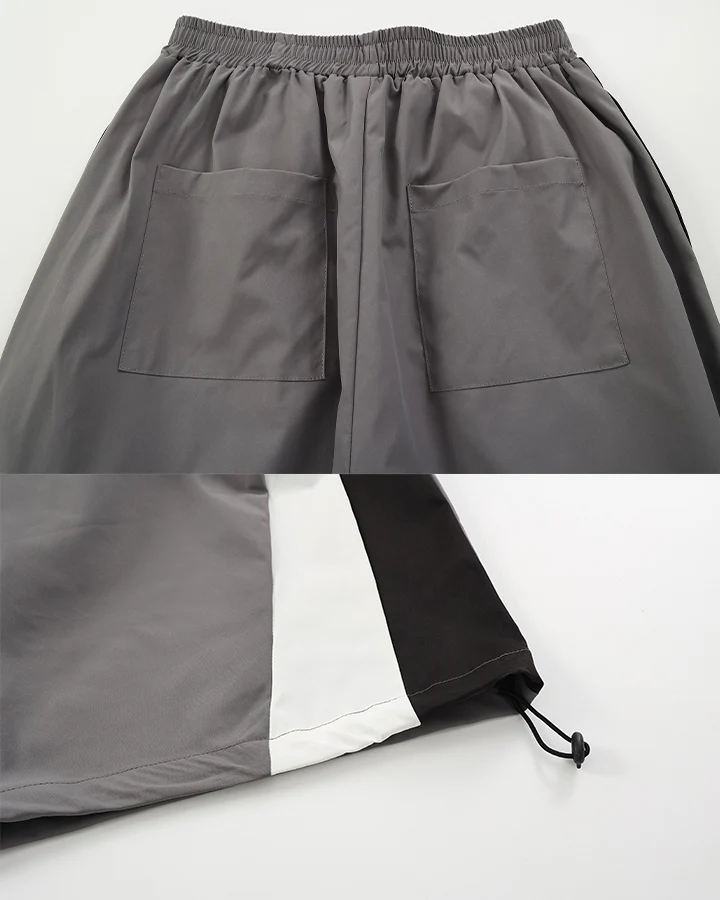 KIIKIO Racing Colorblock Wide Leg Track Pants