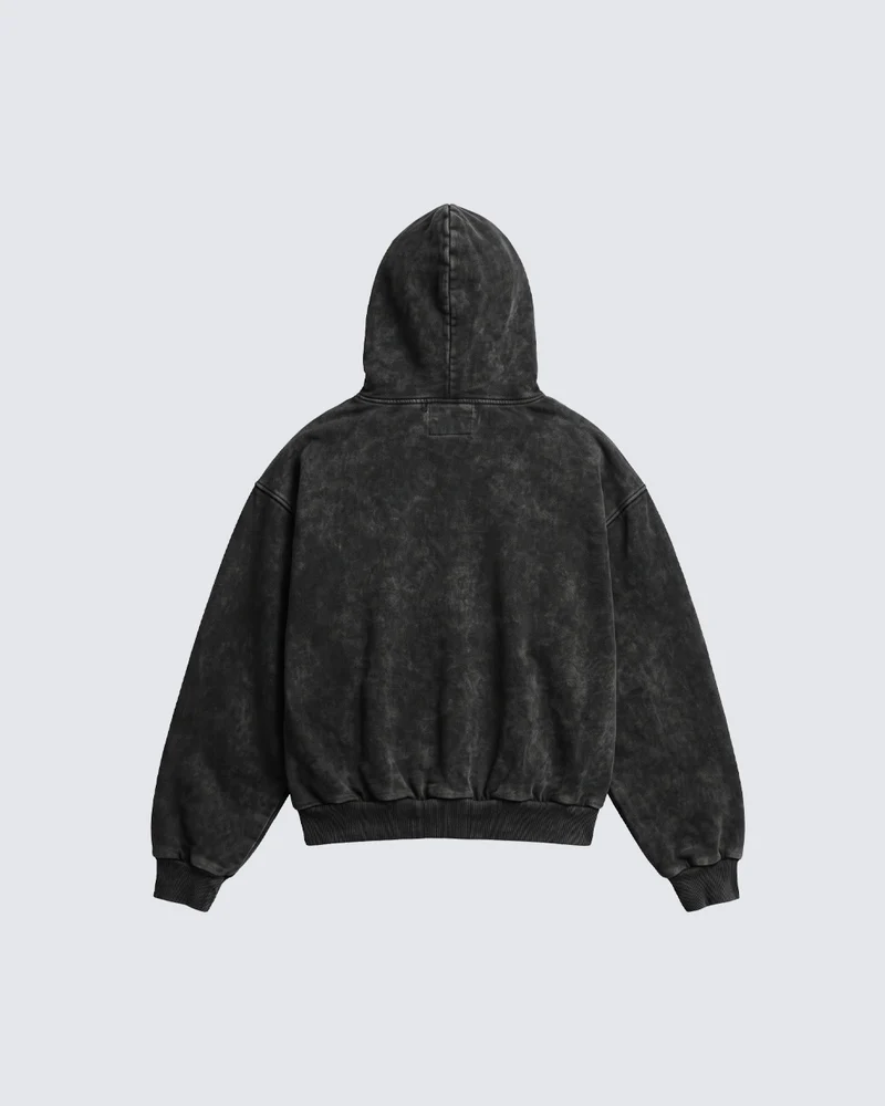 KIIKIO Retro Dark-Style Cross-Print Hoodie
