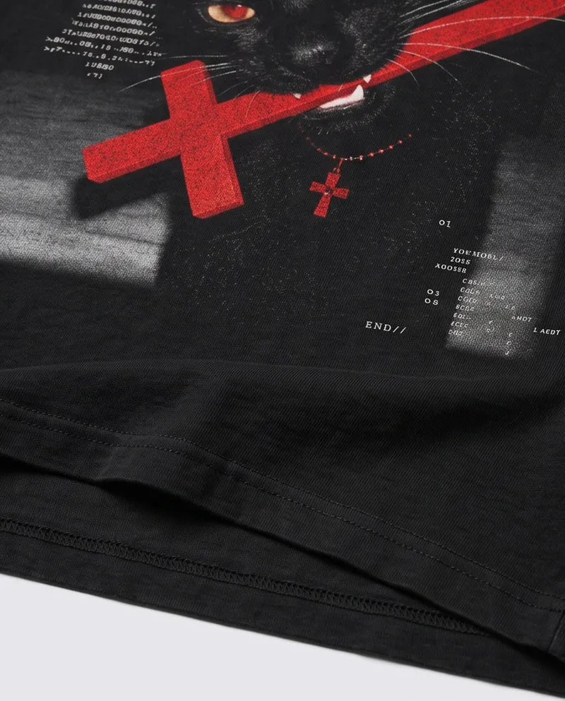 KIIKIO Dark Gothic Graphic Long Sleeve T-Shirt