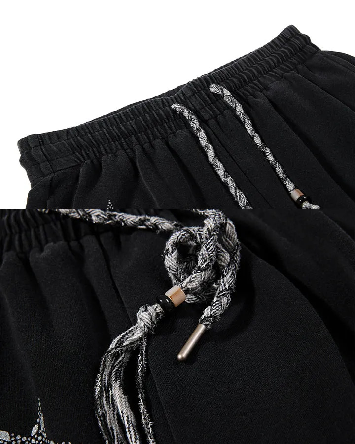KIIKIO Star Graphic Oversized Wide Leg Sweatpants