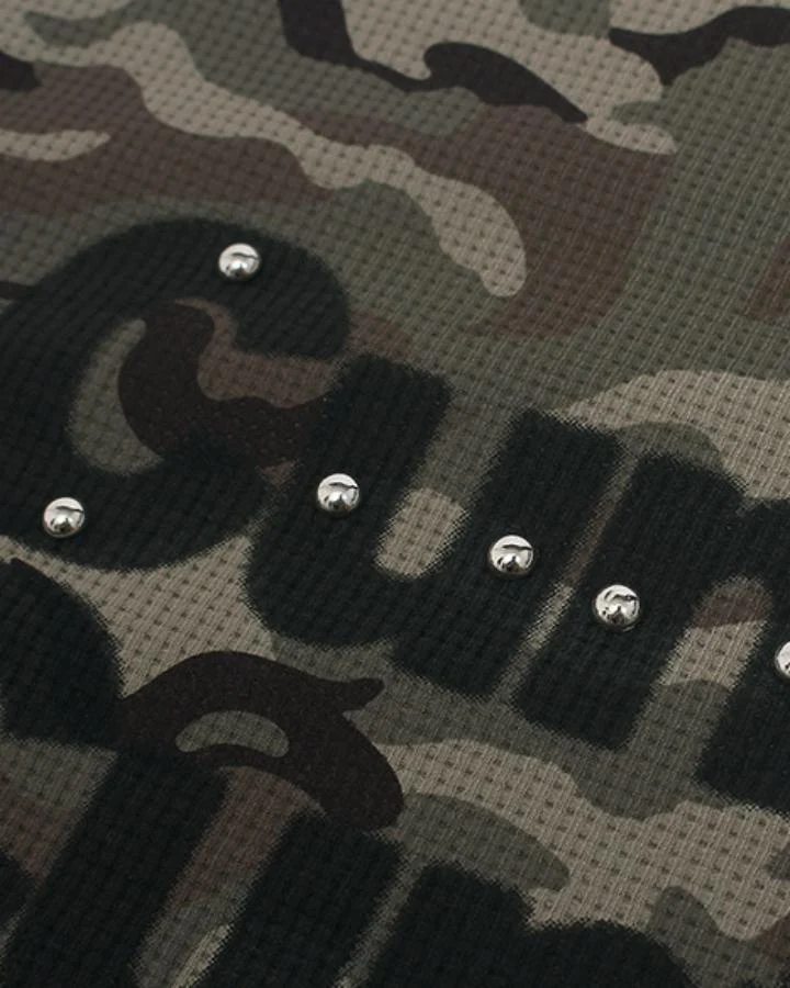 KIIKIO Camouflage Graphic Crewneck Long Sleeve T-Shirt