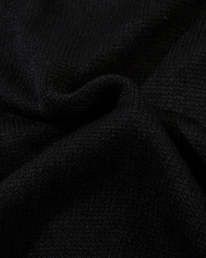 KIIKIO Vintage Distressed Patchwork Knit Sweater