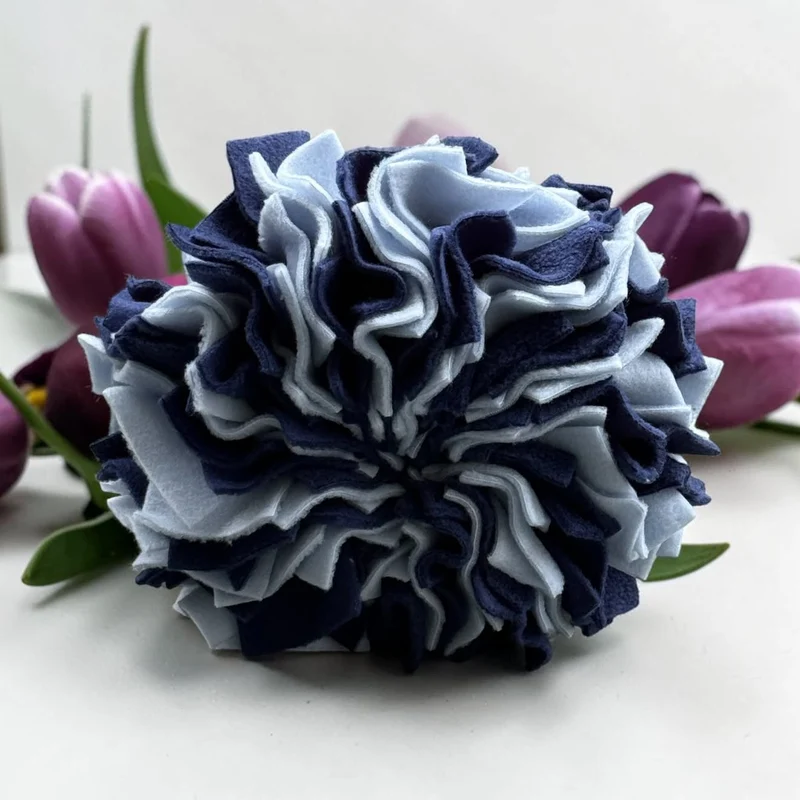 Schnüffel-Pompon Hellblau Dunkelblau