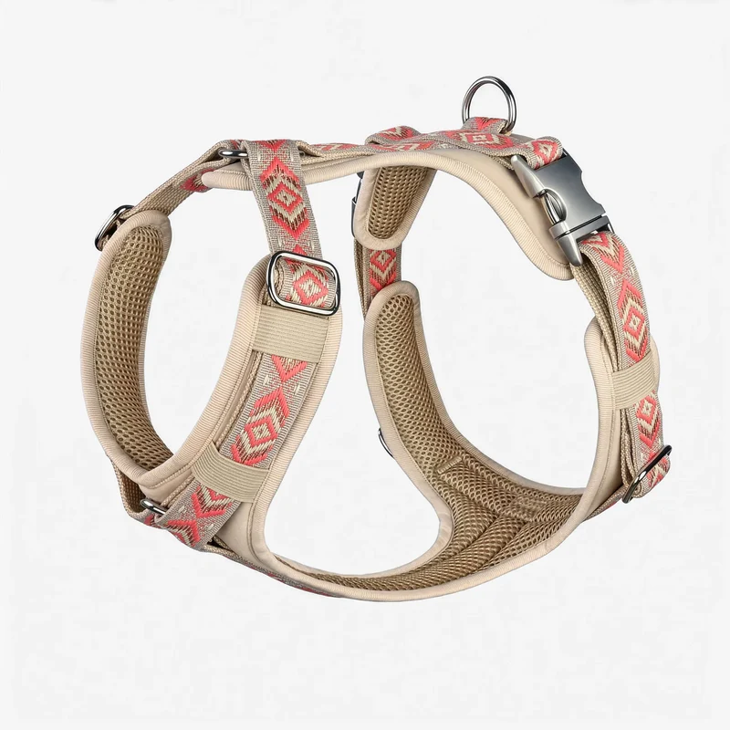 Hundegeschirr Boho- Coral