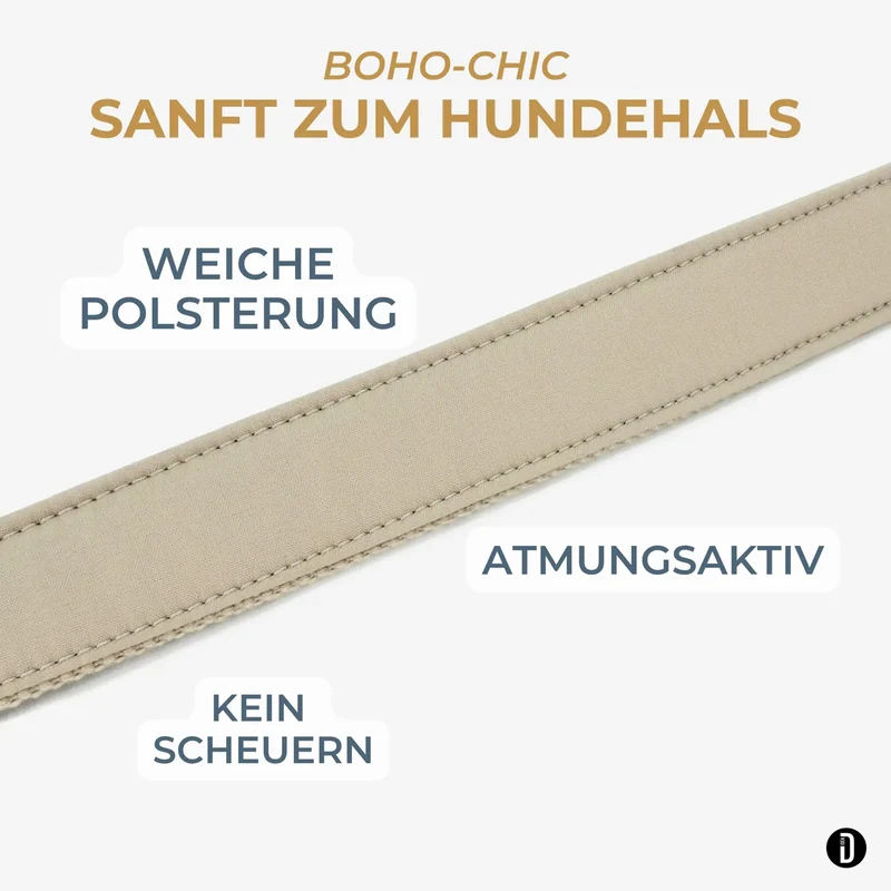 Hundehalsband Boho- Coral