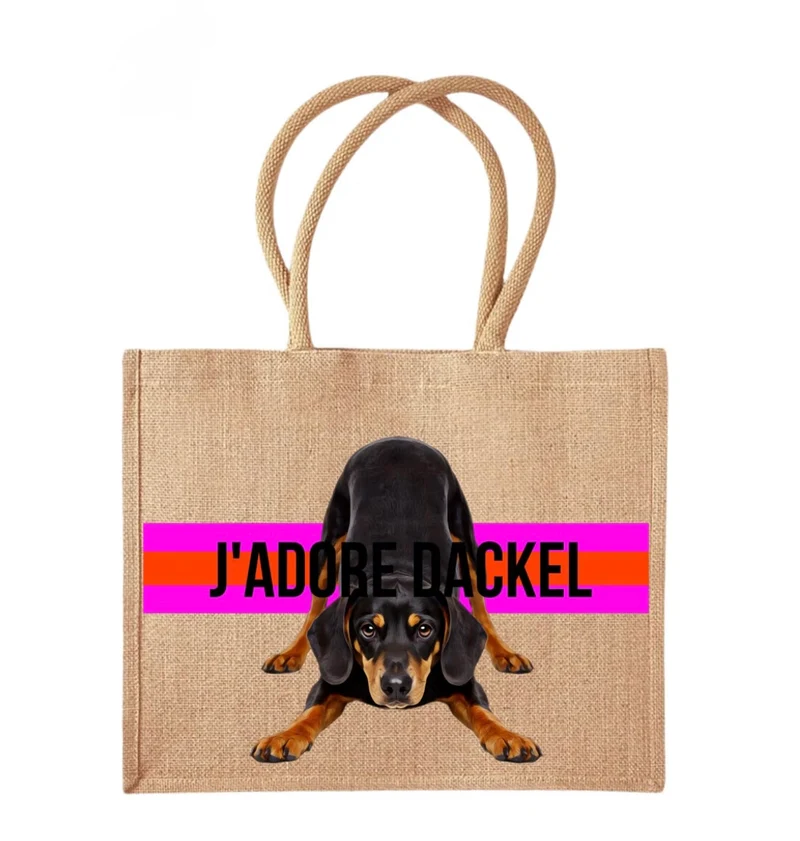 COCO+LOUIS Shopper YOGA Dackel Glatthaar