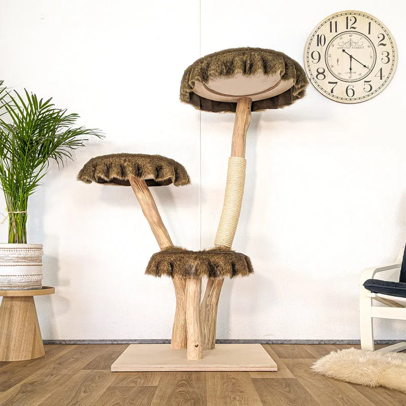 RESERVIERT - Naturkratzbaum 4614 Kratzbaum Natur Holz Design 150 cm hoch Katzenbaum