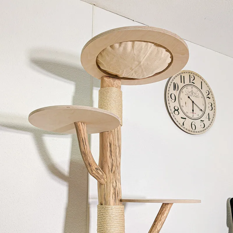 Naturkratzbaum 4591 Kratzbaum Natur Holz Design 175 cm hoch Katzenbaum
