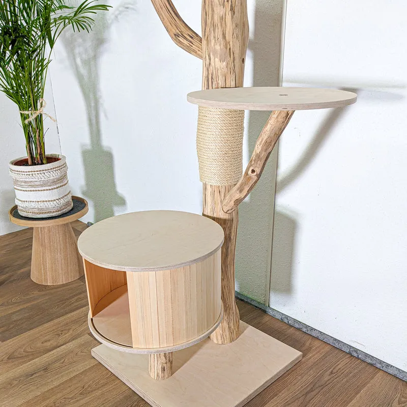 Naturkratzbaum 4591 Kratzbaum Natur Holz Design 175 cm hoch Katzenbaum