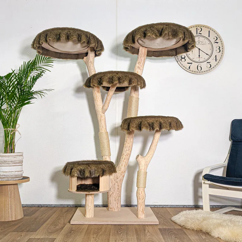 Naturkratzbaum 4583 Kratzbaum Natur Holz Design 172 cm hoch Katzenbaum