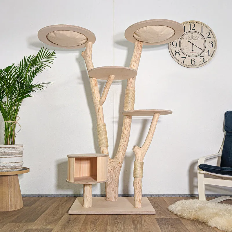Naturkratzbaum 4583 Kratzbaum Natur Holz Design 172 cm hoch Katzenbaum