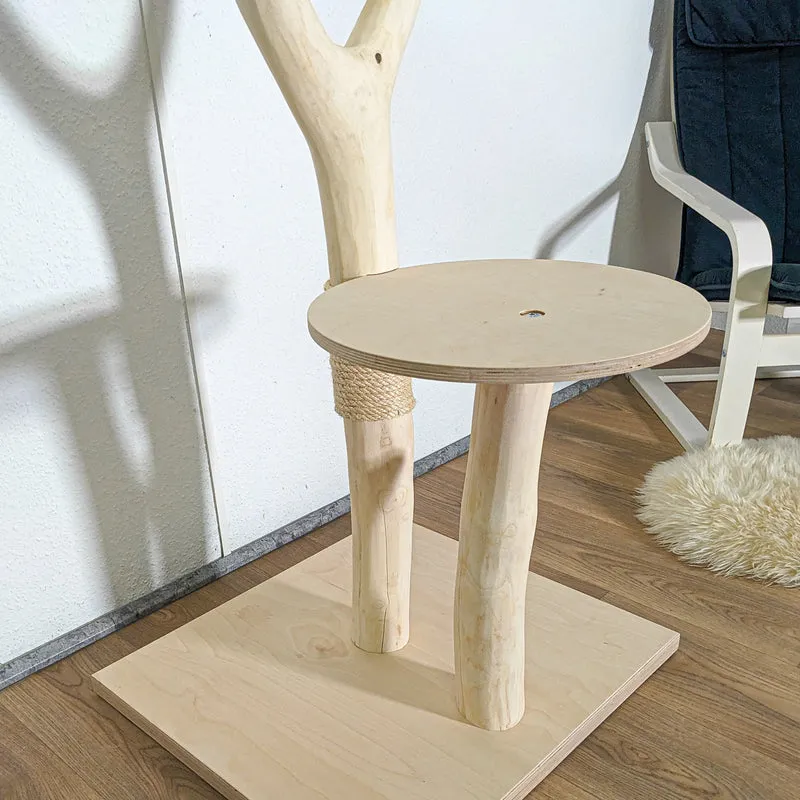 Naturkratzbaum 4582 Kratzbaum Natur Holz Design 150 cm hoch Katzenbaum