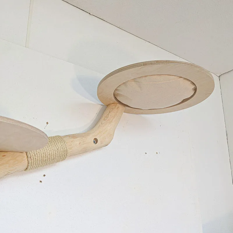 Wandkratzbaum 4576 Naturkratzbaum 162 cm Länge Kratzbaum Natur Holz Design