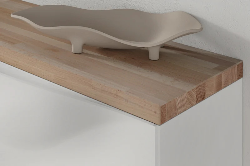 Trones Holzplatte für 2 Schuhschränke