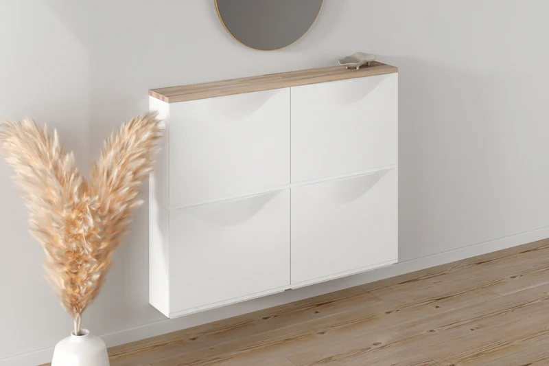 Trones Holzplatte für 2 Schuhschränke