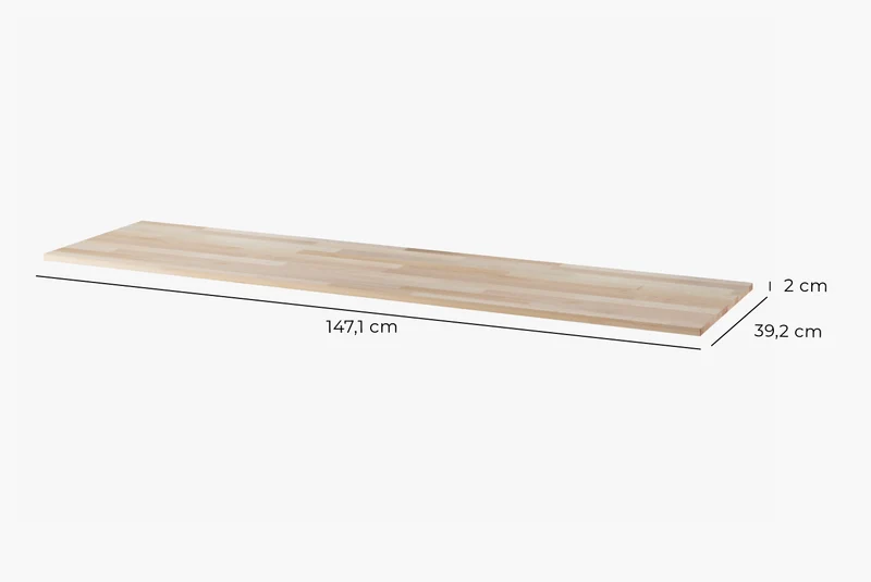 Kallax Holzplatte 4 Fächer breit