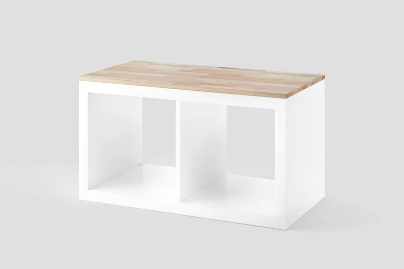 Kallax Holzplatte 2 Fächer breit