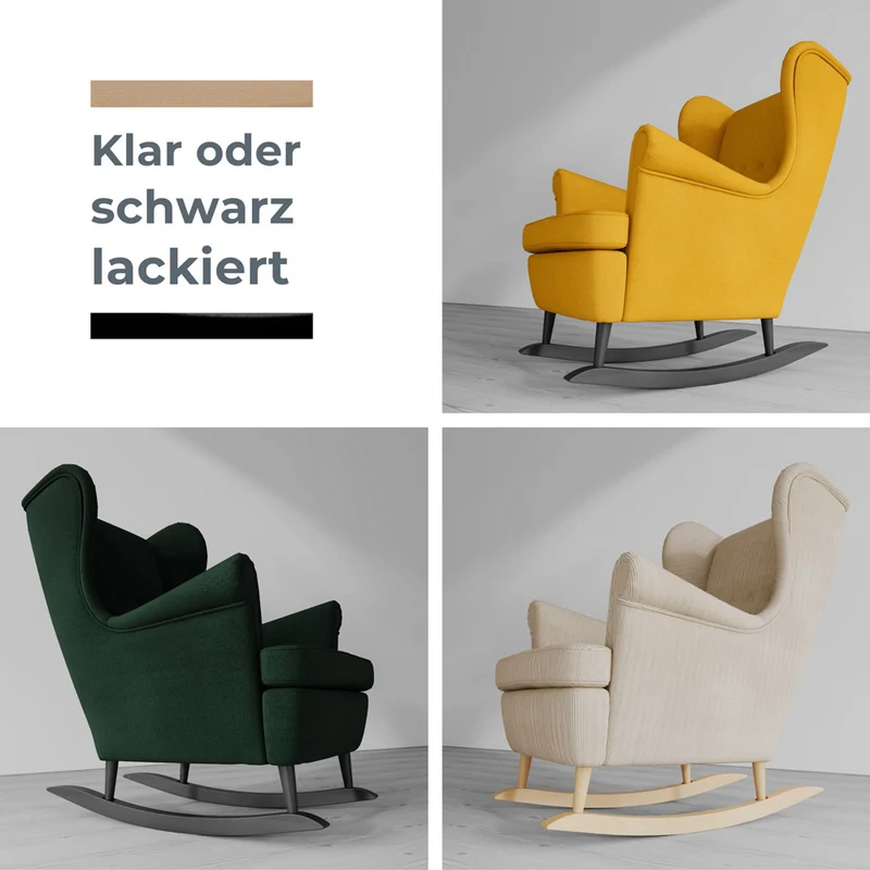 Schaukelstuhl-Kufen für IKEA Ohrensessel Strandmon