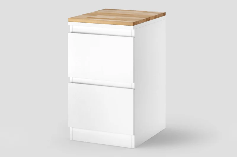 Holzplatte für Malm Nachttisch