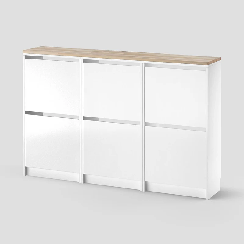 IKEA Bissa Holzplatte für 3 Schuhschränke