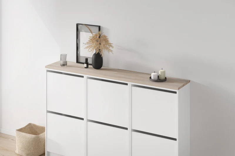 IKEA Bissa Holzplatte für 3 Schuhschränke