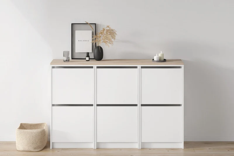IKEA Bissa Holzplatte für 3 Schuhschränke