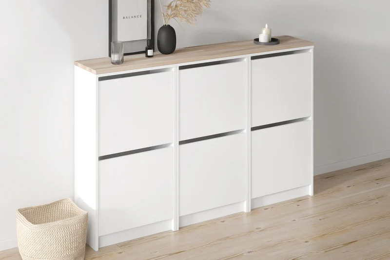 IKEA Bissa Holzplatte für 3 Schuhschränke