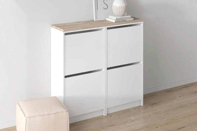 IKEA Bissa Holzplatte für 2 Schuhschränke