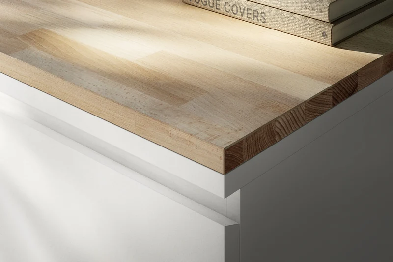 Holzplatte für Malm Kommode 80 cm breit