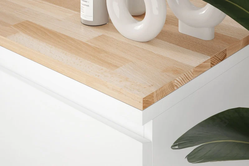 Holzplatte für Malm Kommode 80 cm breit