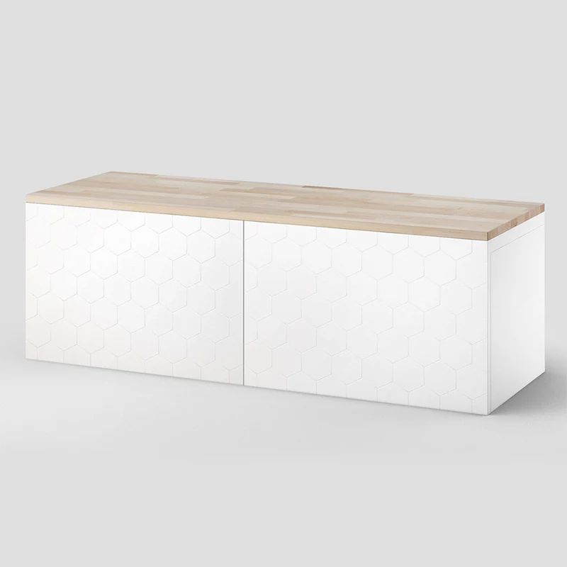 Holzplatte für Besta 2 Korpusse