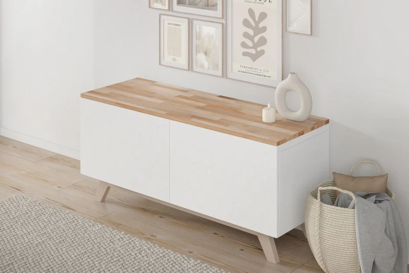Holzplatte für Besta 2 Korpusse