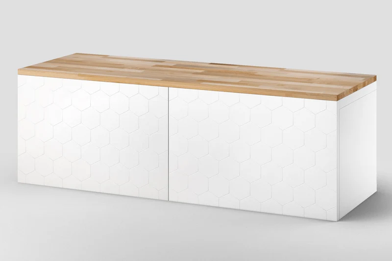 Holzplatte für Besta 2 Korpusse