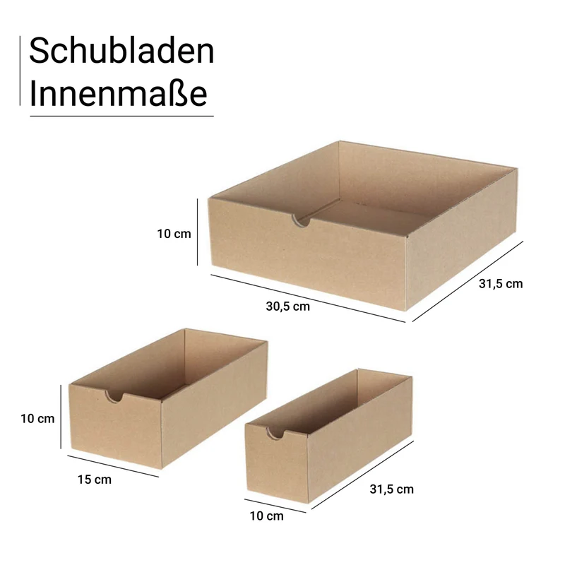Kallax Schubladeneinsatz aus Pappe
