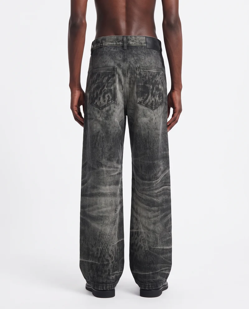 KIIKIO Vintage Washed Wide Leg Denim Jeans