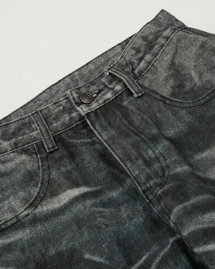 KIIKIO Vintage Washed Wide Leg Denim Jeans