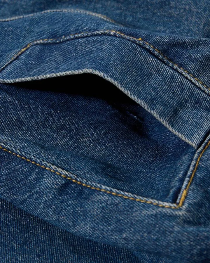 KIIKIO Vintage Washed Denim Stand Collar Jacket
