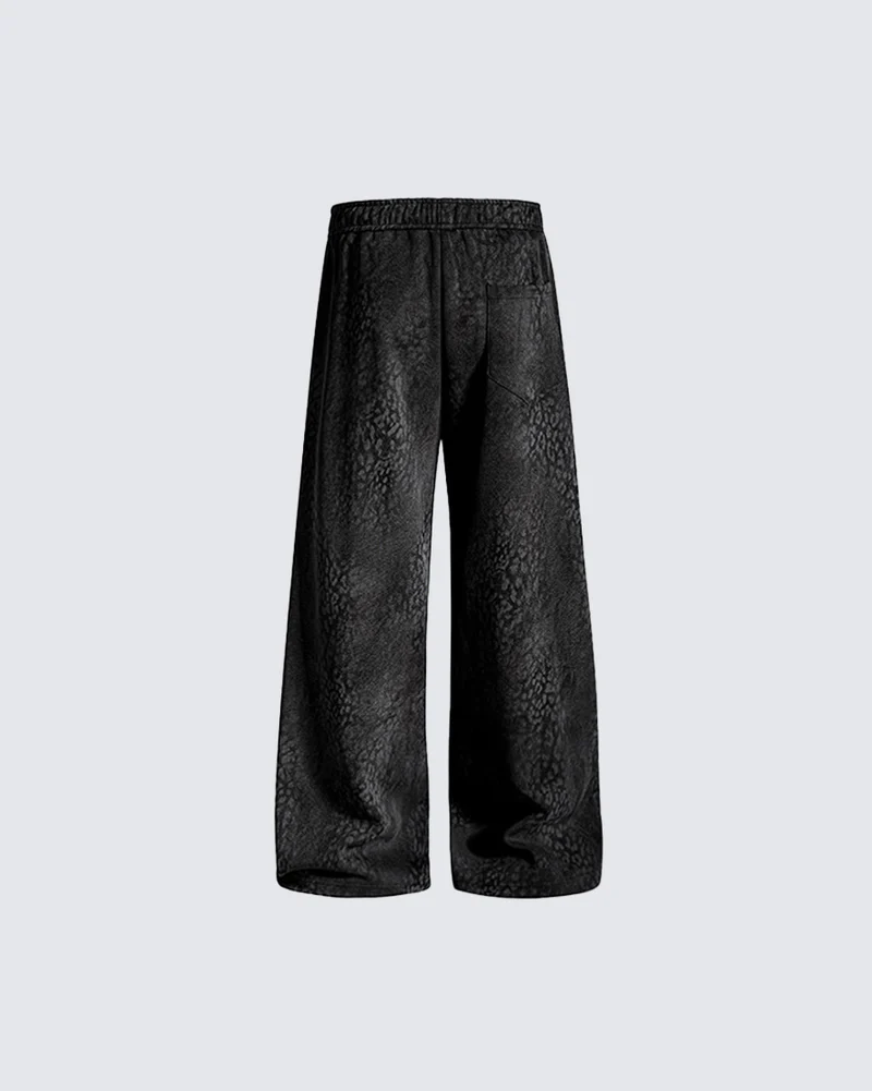 KIIKIO Vintage Graphic Wide Leg Sweatpants