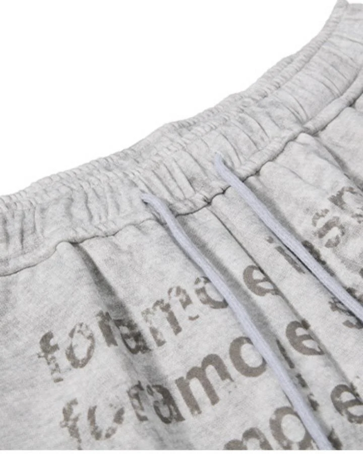 KIIKIO Vintage Graphic Wide Leg Sweatpants