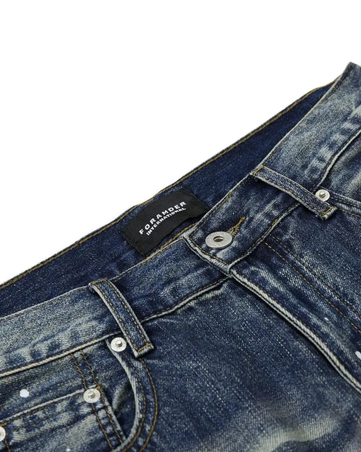 KIIKIO American-Style Washed Wide Leg Denim Jeans