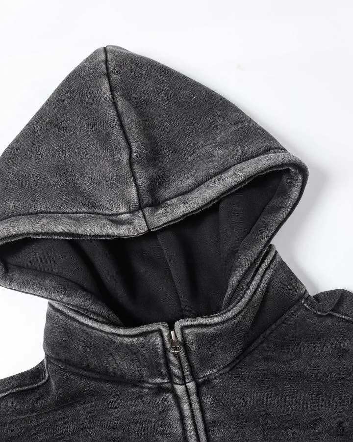 KIIKIO Vintage Washed Utility Hooded Jacket